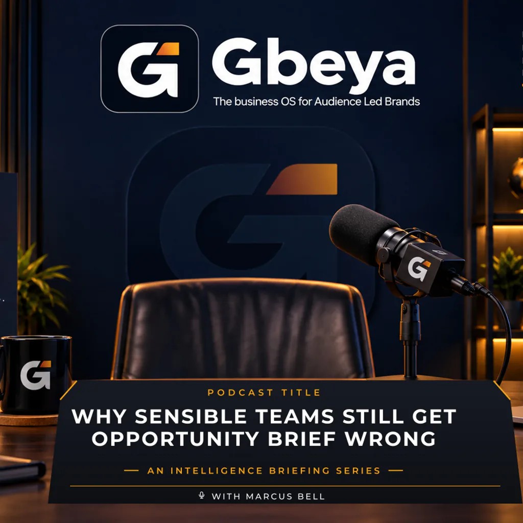 Why sensible teams still get opportunity brief wrong — The Intelligence Briefing episode cover