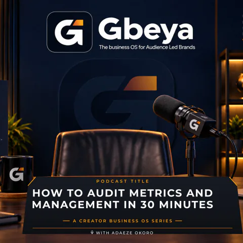 How to audit metrics and management in 30 minutes — The Creator Business OS
